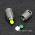 Pilule Container Capsule Capsule Titanium Pill Box